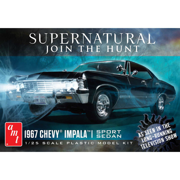 OakridgeStores.com | AMT - 1/25 '67 Impala Supernatural Hunter - Plastic Model Car Kit (1124) 849398030035