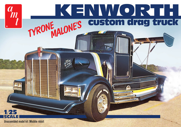 OakridgeStores.com | AMT - 1/25 Bandag Bandit Kenworth Drag Truck (Tyrone Malone) - Plastic Model Kit (1157) 849398035412