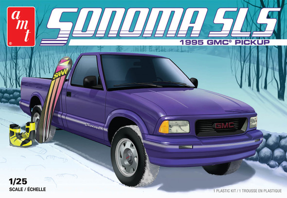 OakridgeStores.com | AMT - 1/25 '95 GMC Sonoma SLS Pick Up - Plastic Model Truck Kit (1168M) 849398038857