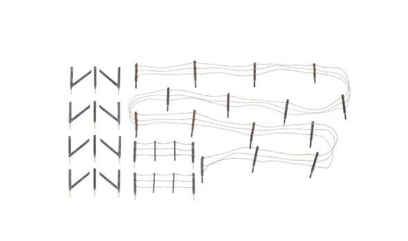 OakridgeStores.com | WOODLAND SCENICS - O Scale Barbed Wire Fence (A3000) 724771030003