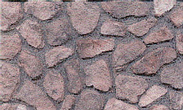 OakridgeStores.com | ANDI Mini Brick - Fieldstone Veneer Brown 72Sq - Dollhouse Miniature (0731)