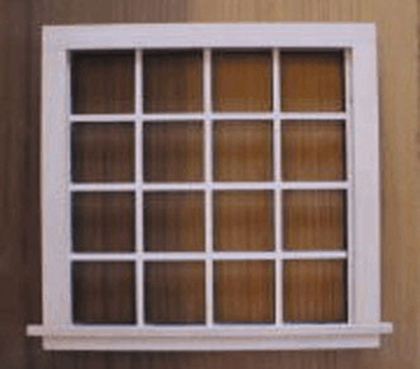 OakridgeStores.com | ALESSIO - Double Window, 16 Pane - Dollhouse Miniature (2124)