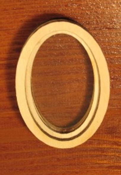 OakridgeStores.com | ALESSIO - One Pane Plain Oval Window - Dollhouse Miniature (2142)