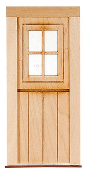 OakridgeStores.com | ALESSIO - 4 Light Slats Shed Door - Dollhouse Miniature (2335)