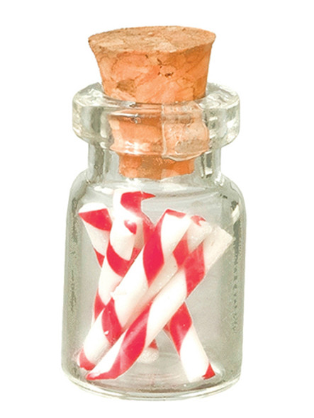 OakridgeStores.com | AZTEC - Candy Cane Jar - Dollhouse Miniature (B0234)