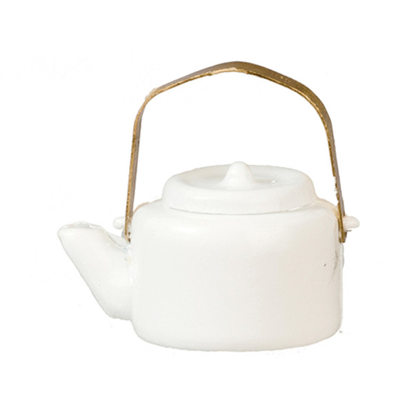 OakridgeStores.com | AZTEC - White Teapot - Dollhouse Miniature (B0345)