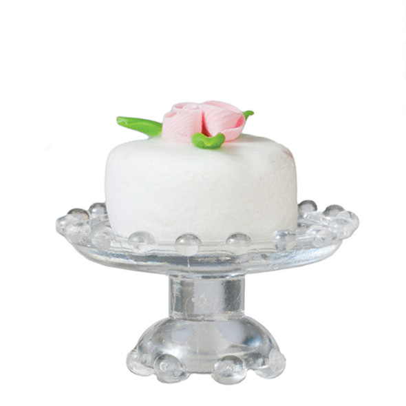 OakridgeStores.com | AZTEC - Small Cake On Stand - Dollhouse Miniature (B0376)