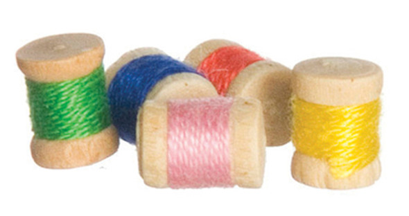 OakridgeStores.com | AZTEC - Spools Of Thread 5 Pieces - Dollhouse Miniature (B1571)