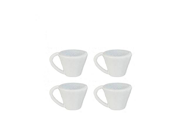 OakridgeStores.com | AZTEC - White Cups 4 Piece Set - Dollhouse Miniature (D2813)