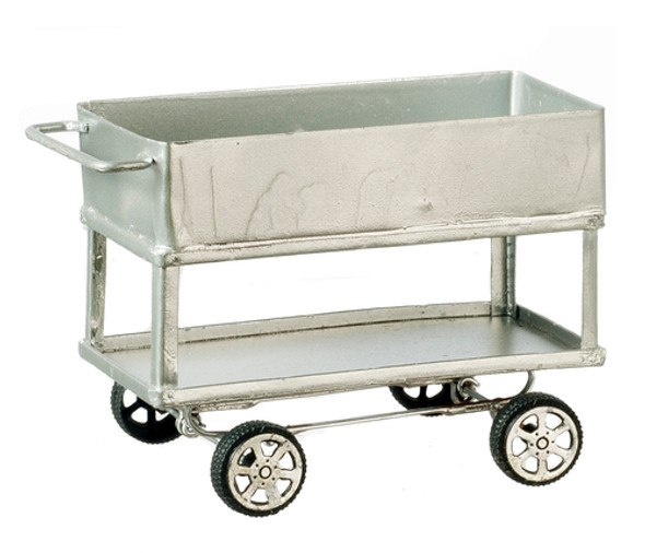 OakridgeStores.com | AZTEC - Silver Utility Cart - Dollhouse Miniature (EIWF601)