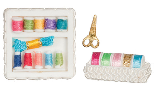 OakridgeStores.com | AZTEC - Sewing Accessories Set - Dollhouse Miniature (G7324)
