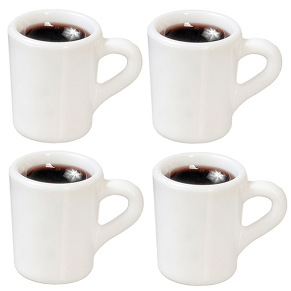 OakridgeStores.com | AZTEC - Coffee Mugs Small Set of 4 - Dollhouse Miniature (G7351)