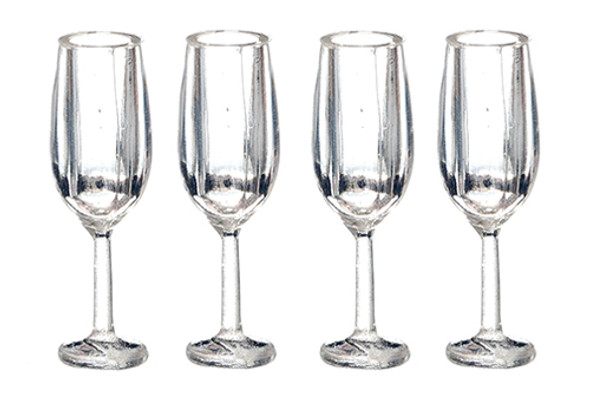 OakridgeStores.com | AZTEC - Champagne Glass Set of 4 - Dollhouse Miniature (G7353)