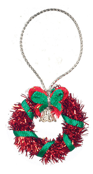 OakridgeStores.com | AZTEC - Red Christmas Wreath - Dollhouse Miniature (G7355)