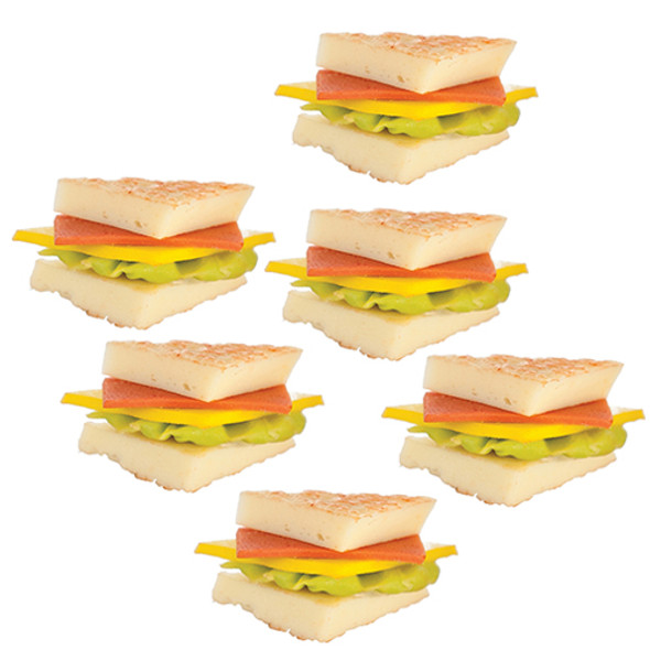 OakridgeStores.com | AZTEC - Sandwiches Set, Assorted, 6 - Dollhouse Miniature (G7505)