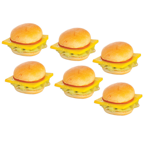 OakridgeStores.com | AZTEC - Hamburgers Set, 6 - Dollhouse Miniature (G7506)