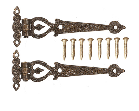 OakridgeStores.com | AZTEC - Large Hinges With Pins 2 - Dollhouse Miniature (S1612)