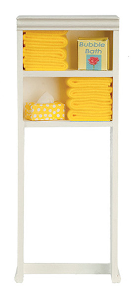 OakridgeStores.com | AZTEC - Over Toilet Bath Cabinet Yellow - Dollhouse Miniature (SH0060)