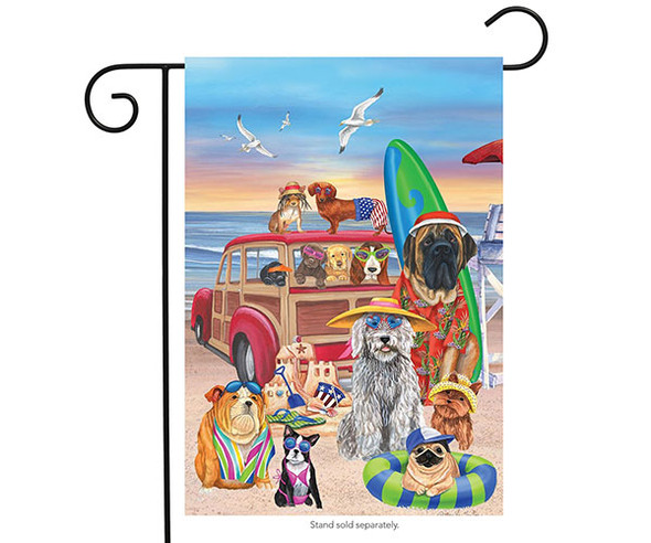 OakridgeStores.com | Briarwood Lane - Dog Days of Summer Garden Flag (BLG00439) 814212029748