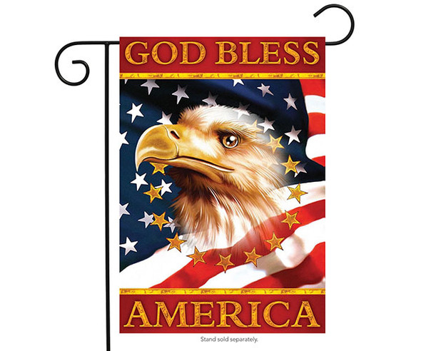 OakridgeStores.com | Briarwood Lane - God Bless America Garden Flag (BLG00443) 814212029991