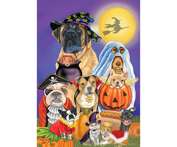 OakridgeStores.com | Briarwood Lane - Trick or Treat Dogs Garden Flag (BLG00950) 840011606729