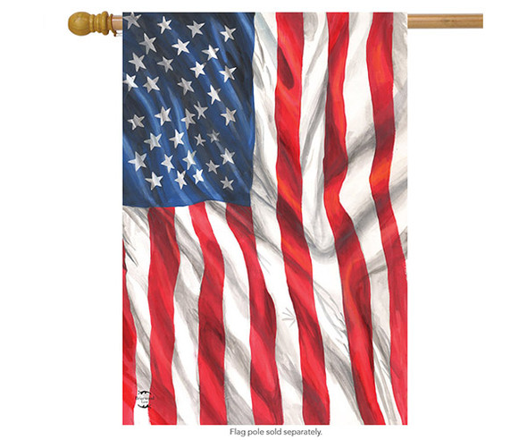 OakridgeStores.com | Briarwood Lane - American Flag House Flag (BLH00590) 818138024368