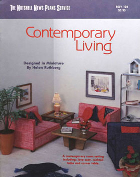 OakridgeStores.com | Boynton Books - Contemporary Living Plan Book - Dollhouse Miniature (122)