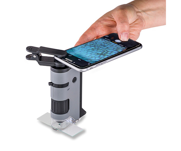 OakridgeStores.com | Carson Optical - MicroFlip 100x-250 LED & UV Lighted Pocket Microscope With Flip Down Slide & Smartphone Digiscoping Ada (CARSONMP250) 750668013040