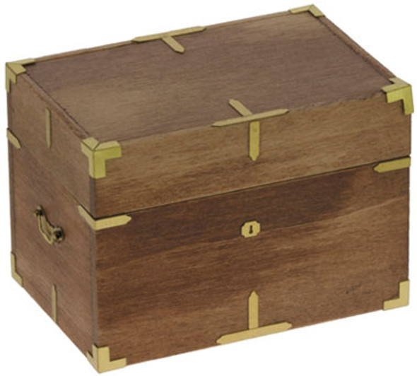 OakridgeStores.com | CATS PAW - Wooden Campaign Trunk Kit - Dollhouse Miniature (S29)