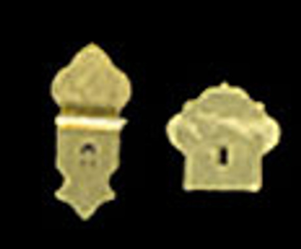 OakridgeStores.com | CATS PAW - Small Decorative Flat Trunk Lock-Assembled - Dollhouse Miniature (T27)