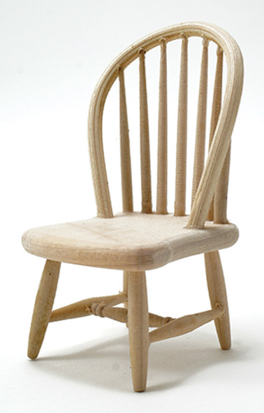 OakridgeStores.com | CLASSICS DOLLHOUSE - Windsor Chair, Unfinished - Dollhouse Miniature (08650) 731851086508
