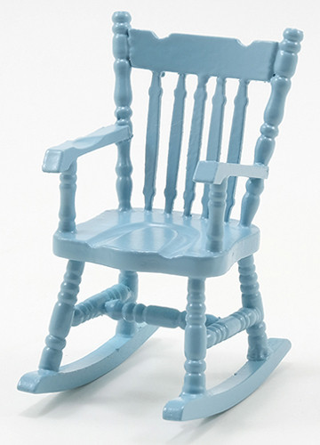 OakridgeStores.com | CLASSICS DOLLHOUSE - Rocking Chair, Soft Blue - Dollhouse Miniature (10104)