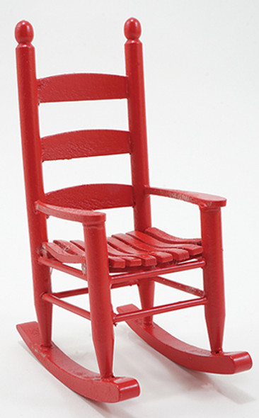 OakridgeStores.com | CLASSICS DOLLHOUSE - Rocking Chair, Red - Dollhouse Miniature (10902)