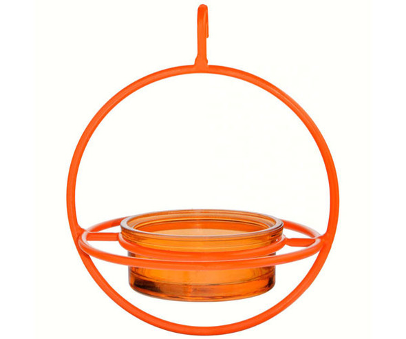 OakridgeStores.com | Couronne - Orange Hanging Sphere Feeder with Perch (COURM047200O) 606469028762