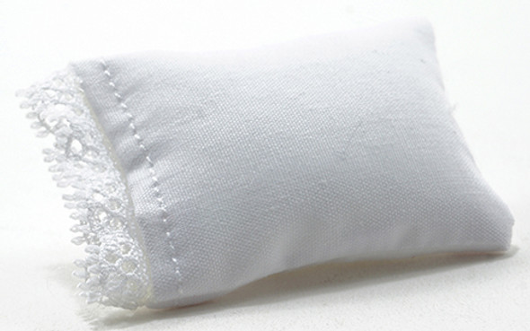 OakridgeStores.com | INTERNATIONAL MINIATURES - Pillow, White - Dollhouse Miniature (65681)