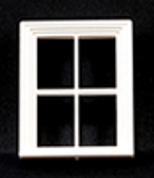 OakridgeStores.com | Jackson Miniatures - 1/2 scale Victorian Window, 4 Pane - Dollhouse Miniature (L09)