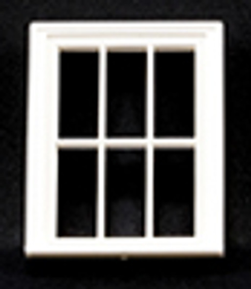 OakridgeStores.com | Jackson Miniatures - 1/2 scale Victorian Window, 6 Pane - Dollhouse Miniature (L10)