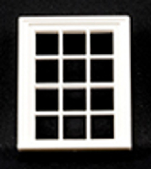 OakridgeStores.com | Jackson Miniatures - 1/2 scale Victorian Window, 12 Pane - Dollhouse Miniature (L11)