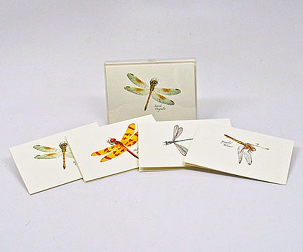 OakridgeStores.com | EARTH SKY + WATER - Dragonfly & Damselfly Notecard Assortment II (4 each of 2 styles) (LEWERSNC43) 740620902079