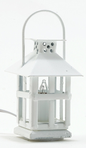 OakridgeStores.com | MINIATURE HOUSE - White Lantern, 12V - Dollhouse Miniature (1064)