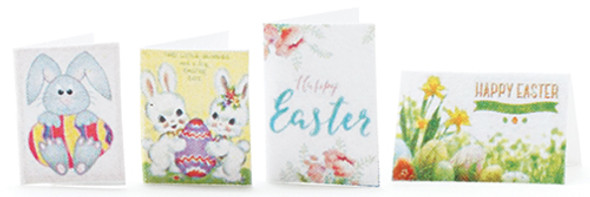 OakridgeStores.com | Multi Minis - Easter Card Set, 4pc - Dollhouse Miniature (5608) 749939620445