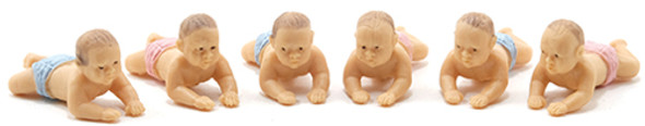 OakridgeStores.com | Multi Minis - Babies, 6pc - Dollhouse Miniature (6023)