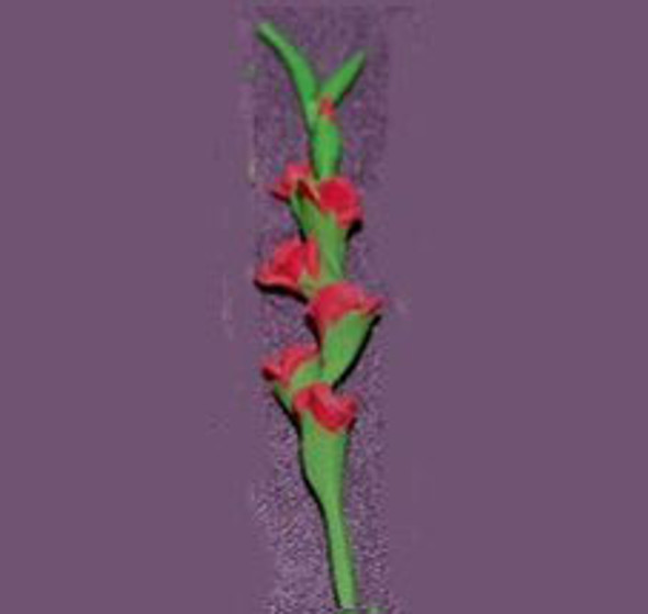 OakridgeStores.com | RAINDROP - Glads, Red, Per Stem - Dollhouse Miniature (58)