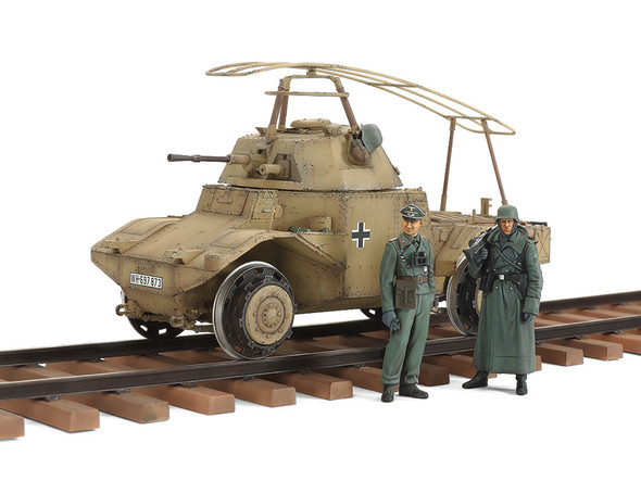 OakridgeStores.com | Tamiya - 1/35 German Armored Railway Vehicle - Plastic Model Tank Kit (32413) 4950344324132