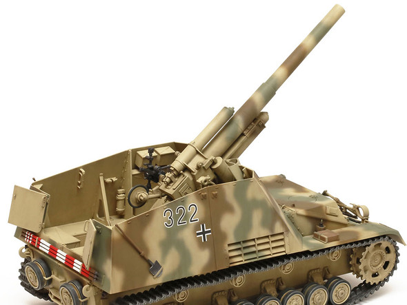 OakridgeStores.com | Tamiya - 1/35 German Heavy Self-Propelled Howitzer Hummel (Late Production) - Plastic Model Tank Kit (35367) 4950344353675