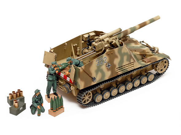 OakridgeStores.com | Tamiya - 1/35 German Heavy Self-Propelled Howitzer Hummel (Late Production) - Plastic Model Tank Kit (35367) 4950344353675