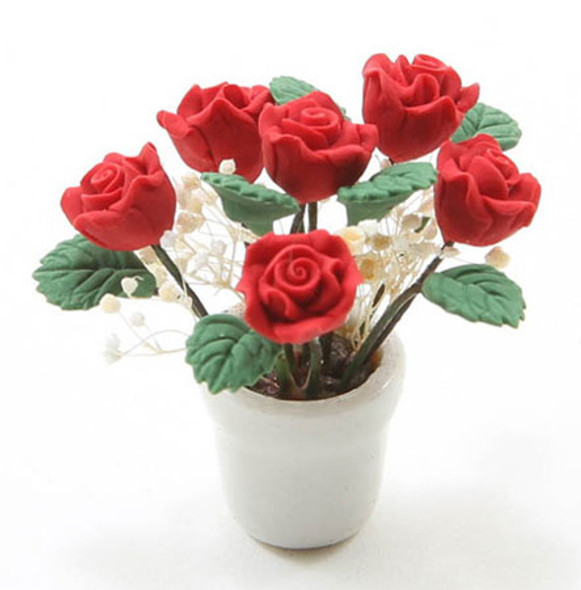 OakridgeStores.com | Vemars - Flower Arrangement, Red - Dollhouse Miniature (F2071B)
