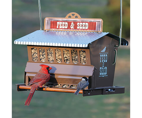 OakridgeStores.com | Woodlink - Rustic Farmhouse Absolute Feed & Seed Feeder (WL24637) 047977005638