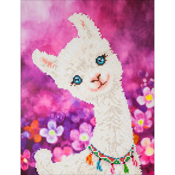 OakridgeStores.com | Diamond Dotz - Lulu Llama Diamond Dotz Diamond Embroidery Facet Art Kit 12.6"X16.5" (DD7018) 4897073249223