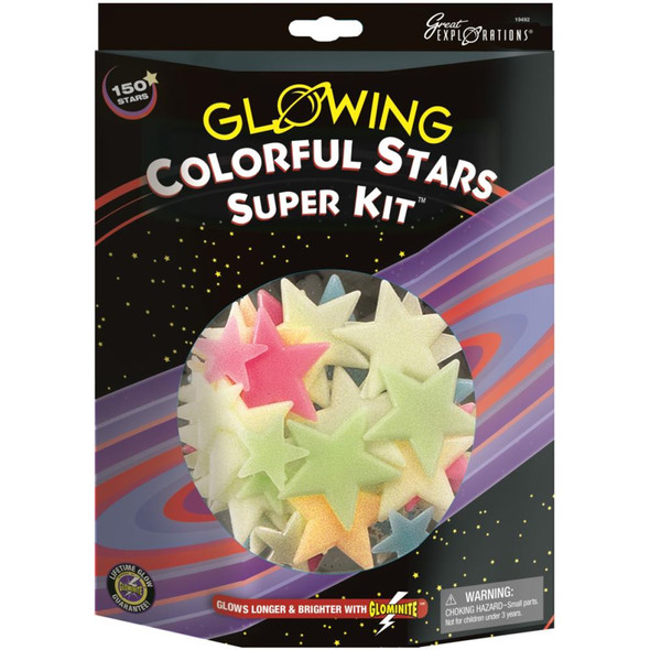 OakridgeStores.com | University Games - Colorful Stars Glowing Stars Super Kits 150/Pkg (19492) 040595194920